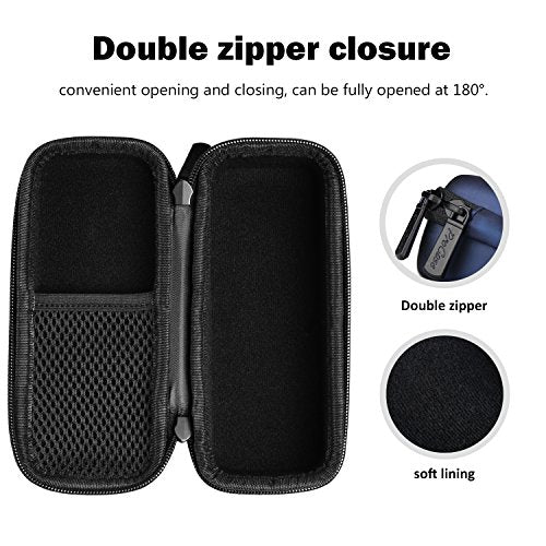ProCase Hard Case for Hybrid Electric Trimmer and Shaver, Travel Organizer Carrying Bag for QP2520 QP2530 QP2620 QP2630 -Black -Navy