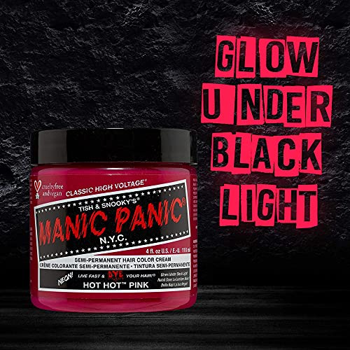 Vibrant Hot Pink Semi-Permanent Hair Dye 4 oz - 2 Pack