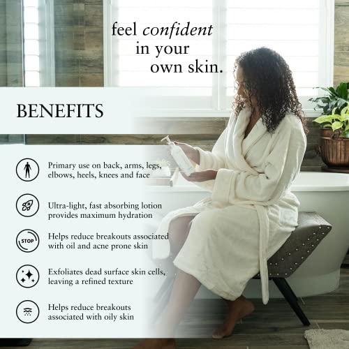 Perfect Image Gly + Sal Exfoliating Body Lotion, 8% Glycolic Acid and 2% Salicylic Acid Lotion Enhanced with Green Tea, Papaya, Bearberry, Licorice and Amino Complex