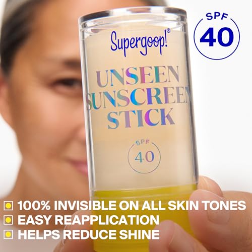 Unseen Sunscreen Face Stick SPF 40 - Clear Broad Spectrum Sun Protection