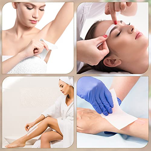 2000 Pcs Hair Removal Wax Strips Pack - Large 3x8 Inches Facial & Body Epilating Cloth - 1 Count