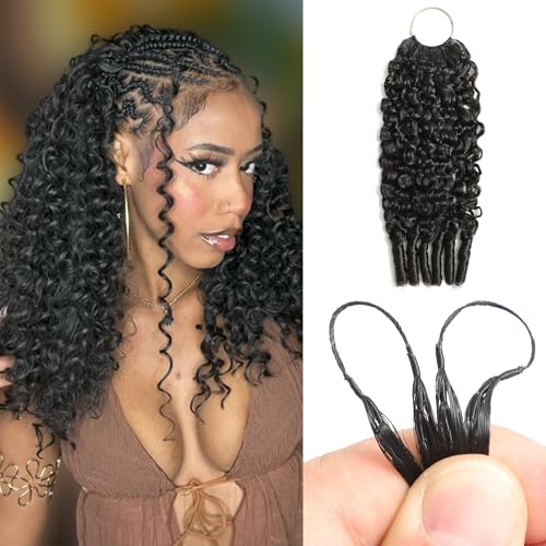 Coliki 1B# 20 Inch Burmese Curly Crochet Hair Extensions 50g Deep Feather Natural Black
