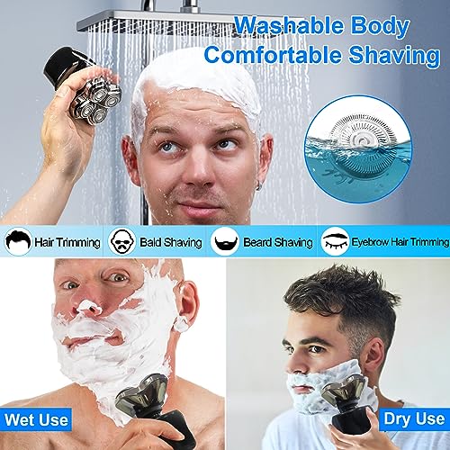 Shaver Replacement Blades compatible Skull Shaver for Pitbull Gold PRO/Pitbull Platinum Pro Shaver Heads (4 pcs)