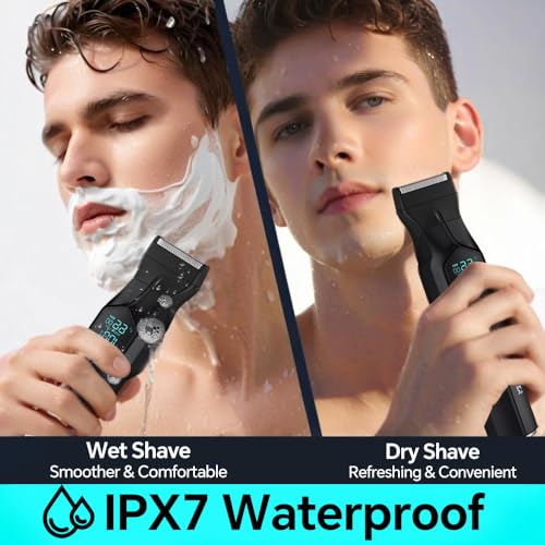 5-in-1 Cordless Waterproof Beard & Hair Trimmer Kit for Men - Rechargeable, Magnetic Heads