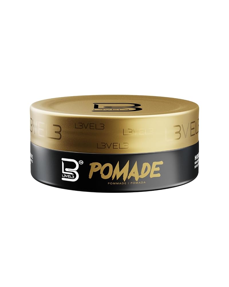 L3 Level 3 Pomade Unscented 5oz (Pack of 3) – Long-Lasting Hold, Flake-Free