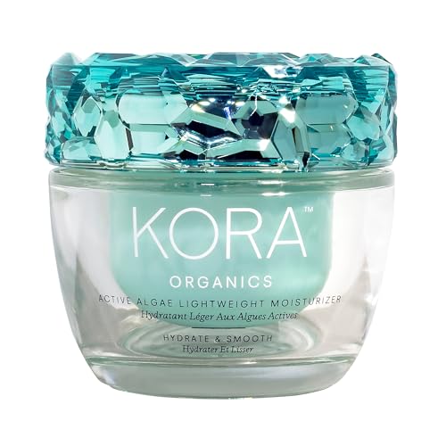 KORA Organics Active Algae Lightweight Face Gel Moisturizer 1.69 Fl Oz Refillable Jar