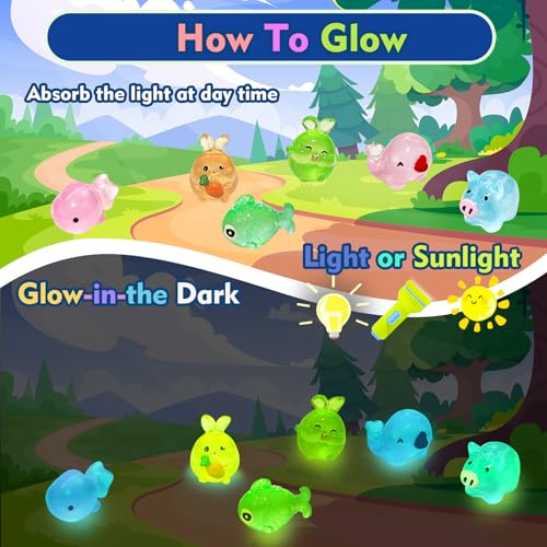 Kids Bath Bombs with Surprise Glow Toys - 30 Pack Safe Bubble Fizzies