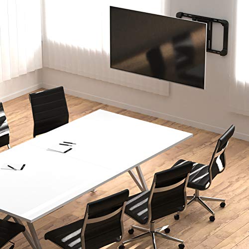 Amazon Basics Heavy Duty Full Motion Articulating TV Wall Mount for 37-80 inch Screens - Dual Arm Extension