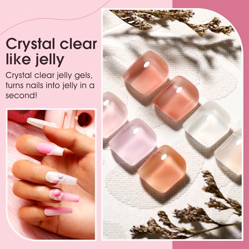 ROSALIND 65PCS Gel Nail Polish Set 60 Colors Glitter Red + Top & Base Coats - Variation of THIS listing