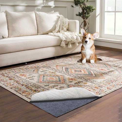 AEHISDHIE 9x12 ft Waterproof Rug Pad Non-Slip Felt Carpet Cushion for All Floors