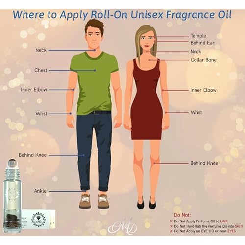 CMD Luxury Dubai Fragrance Perfume Oil Pheromones Infused, Roll On, Oud Ispahan Inspired, Natural Tigers Eye Crystal Rollerball, EDP Body Oil Roller, Unisex Gift Men & Women .34oz 10mL Travel Size