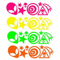 Sasswear Blacklight Body Stickers - Neon Fashion Accessories for Raves, Festivals and Glow Parties, 40/pk (Alien)