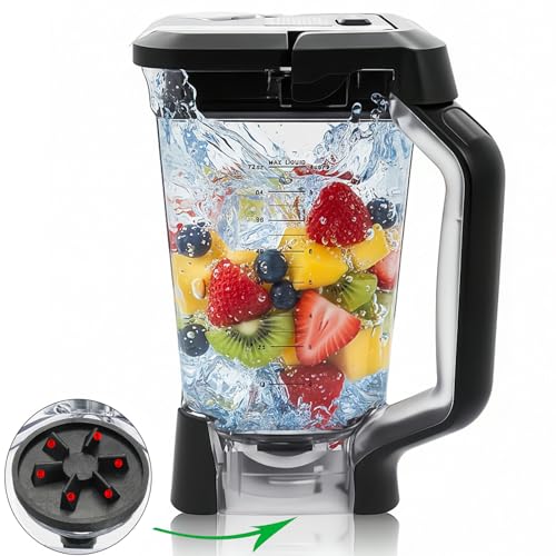 Ninja Blender Replacement Pitcher with Locking Lid - 72oz, Series BL610 BL710