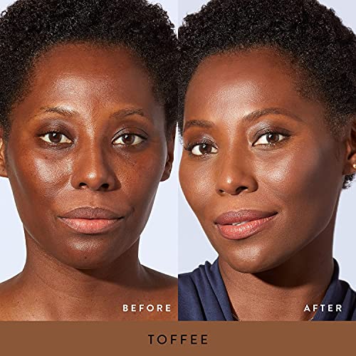 LAURA GELLER NEW YORK Baked Balance-n-Brighten Powder Foundation, Toffee + Italian Marble Sheer Hydrating Lipstick, Al Fresco