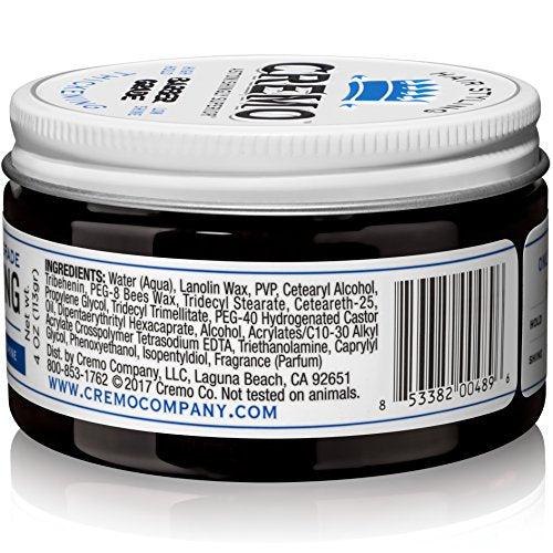 Cremo Premium Barber Grade Hair Styling Thickening Paste, High Hold, Low Shine, 4 Oz & Rich-Lathering Italian Bergamot Body Wash for Men, Notes of Italian Bergamot, Neroli Blossom