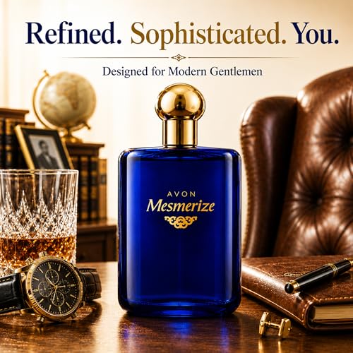AVON Mesmerize Cologne Spray Set - 3.4 Fl Oz x 2 Long Lasting Woody Scent