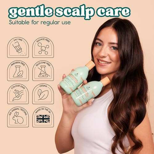 Nature Spell Hair Growth Shampoo & Conditioner Set - Nourishing & Strengthening, 10.14 Fl Oz x2