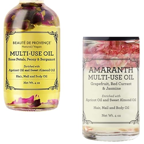 Amaranth Perfume Oil with Rose & Vitamin E - Light Floral Body & Face Moisturizer 0.34 fl oz