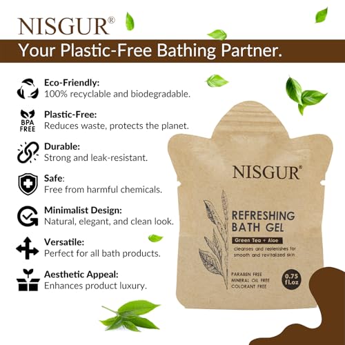Travel Size Body Wash 0.75 oz Pack of 100 Eco-Friendly Hotel Toiletries