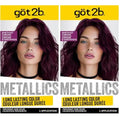 got2b Metallics Permanent Hair Dye, Amethyst Chrome M69, Hair Color for Women & Men, Formulated with Metallic-Shine Booster for Cool, Shimmering Tones, Lasts Up to 30 Washes, 1 Kit (Pack of 2)