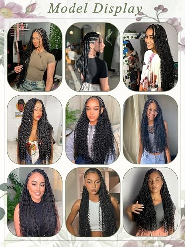Deep Wave Human Braiding Hair Bulk Bundles - 24 Inch 1B Variation