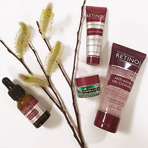 LIVAURA Retinol Anti-Aging Starter Kit ? The Original Retinol For a Younger Look ? [4] Conveniently Sized Products Perfect For Travel or First Time Try ? Cleanse, Treat, Repair & Hydrate On-The-Go