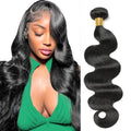 Natural Black 20 Inch 12A Body Wave Human Hair Bundles - ZGWG