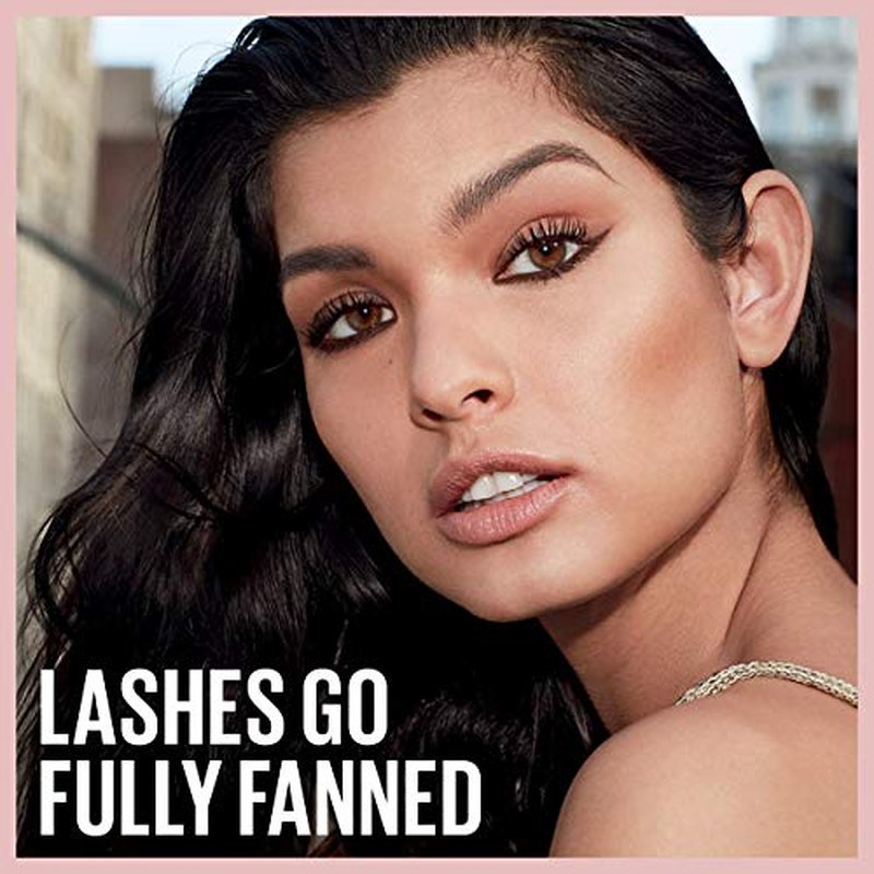 Maybelline Lash Sensational Washable Mascara, Lengthening and Volumizing for a Full Fan Effect, Brownish Black, 1 Count