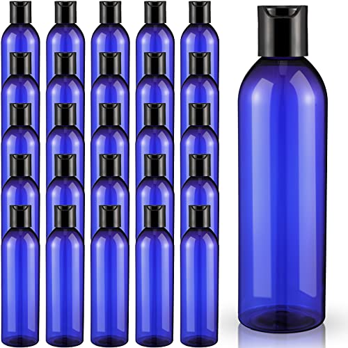 48 Pack 8oz Plastic Travel Bottles with Disc Caps - Refillable Shampoo, Lotion & Body Soap Containers