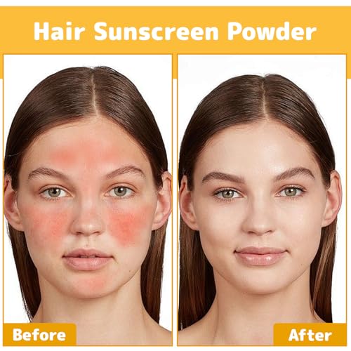 Mineral Sunscreen Setting Powder, Powder for Face Hair Scalp Sunscreen, Lasting Lightweight Breathable, Suitable for All Skin Types (0.28 Oz)