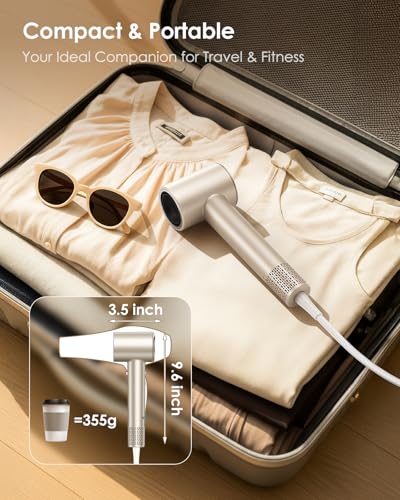 High-Speed Ionic Hair Dryer with Diffuser for Salon-Quality Hair