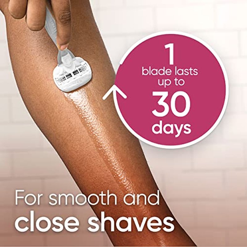 Gillette Venus ComfortGlide plus Olay Sugarberry Women's Razor Blade Refills, 4 Count