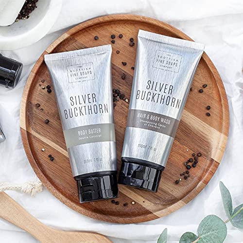Scottish Soaps Silver Buckthorn Hair & Body Shampoo 300ml Pump Bottle by Scottish Fine Soaps