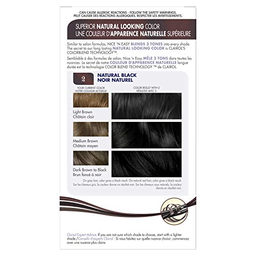Permanent Hair Dye - Black, Pack of 3 - Includes Highlights & Gray Coverage 2/122