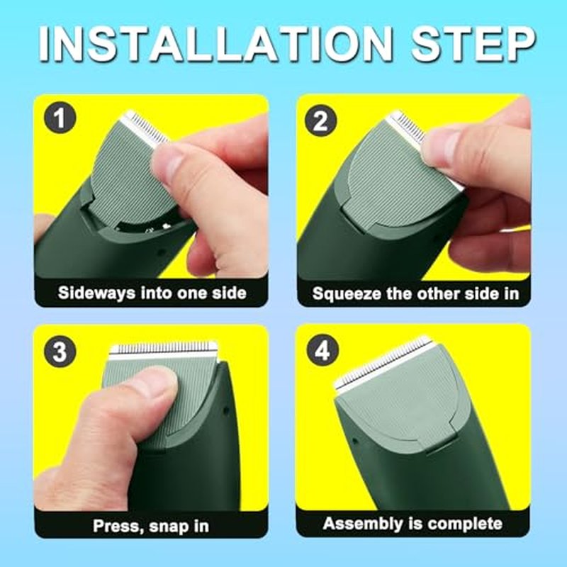 2 Packs Green Replacement Blades for Meridian Trimmer,Compatible with Meridian Body Trimmer Onyx & Sage£¬Hygienic Ceramic Replacement Blades