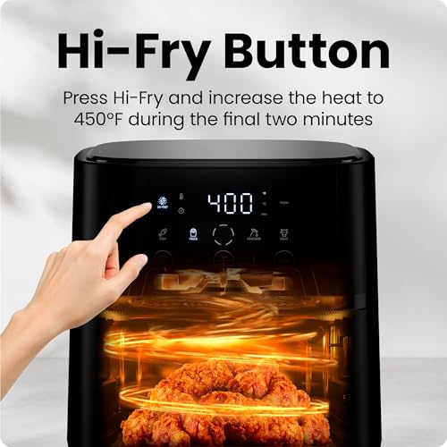 Chefman 4 QT Compact Air Fryer with Window, 4 Presets, Crispy Technology, Nonstick Basket