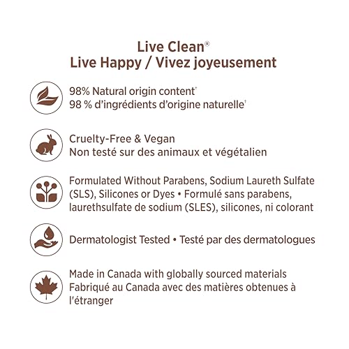 Live Clean Shea & Coconut Moisturizing Body Lotion Pack of 2, 18 Fl Oz - Hypoallergenic & Vegan