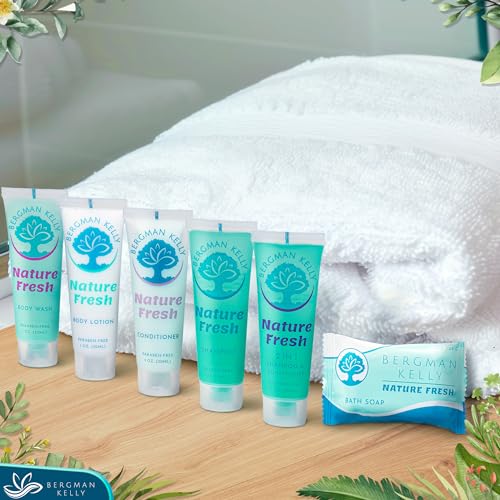 Bergman Kelly Travel Size Lotion 1 fl oz Pack of 100 - Nature Fresh Scent, TSA Approved