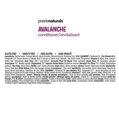 Prairie Naturals Avalanche Dandruff Conditioner 16.89oz Natural Hair Treatment