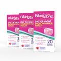 Bikini Zone Ingrown Hair Patches Day or Night Pack of 3 (20 Count Each) - 60 Patches Total