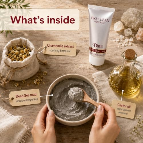 Bio Clean Mud Wash for Oily & Problem Skin - Organic Deep Cleansing 70ml