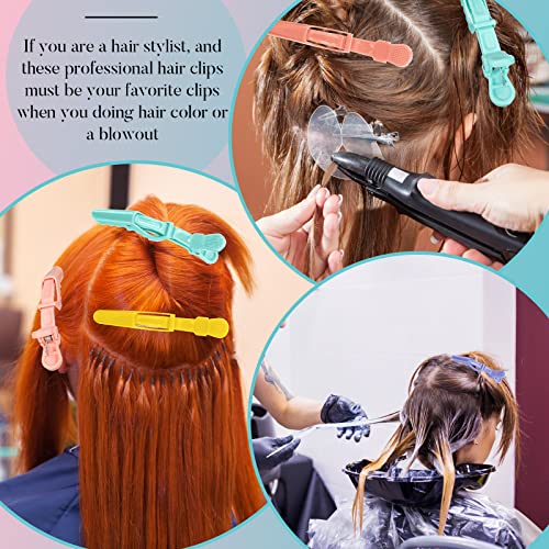 Alligator Hair Clips Set - 100 Colorful Sectioning Hairpins for Styling & Hairdressing