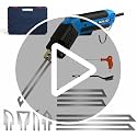 Electric Foam Cutter Hot Knife Set - B-Blue, 200W Styrofoam Cutting Tool Kit for Insulation & Crafting