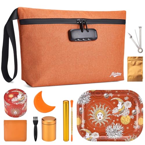 Large Cosmetic & Travel Organizer Bag with Combination Lock, Waterproof Storage Case