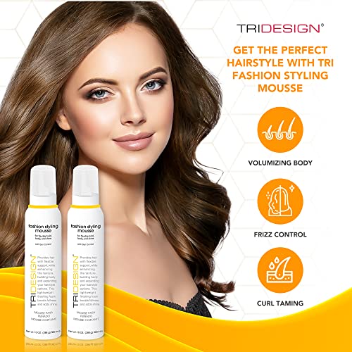 Volumizing Hair Mousse for Wavy Hair - Taming Curls, Frizz Control & Shine - 10 Ounce, 2 Pack