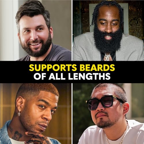 The Beard Club Beard Oil for Men - 2oz Classic Sandalwood Natural Beard Oil with Castor & Amber Oils - Beard & Mustache Conditioner - Hydrates, Softens & Soothes Dry Skin - Strengthens Hair Follicles