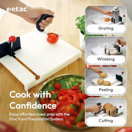 Etac Fix One-Handed Adaptive Cutting Board with Spikes - Unique Edition