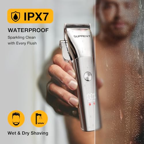 Low Noise Cordless Hair Clippers & Trimmers Set for Men & Family Waterproof