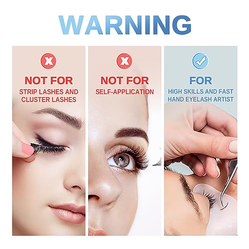 2 Pack Eyelash Extension Glue - Super Plus Fast Drying Lash Adhesive 5ml Variation of THIS listing