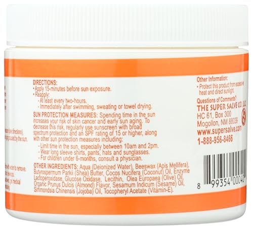 Super Salve Sierra Madre Sun Cream SPF 30 - 6 OZ Moisturizing Sunscreen